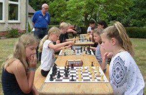 Schach auf dem Kreativmarkt in Lashorst