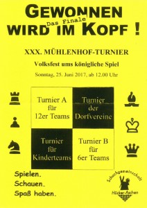 Großes Finale in Hücker-Aschen: Letztes Mühlenhofturnier am Sonntag den 25.06.2017
