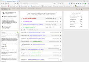 U16 Teamkampf bei Lichess zum Jahresauftakt