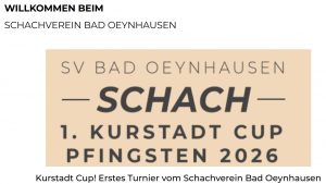 1. Kurstadt Open an Pfingsten 2026 in Bad Oeynhausen